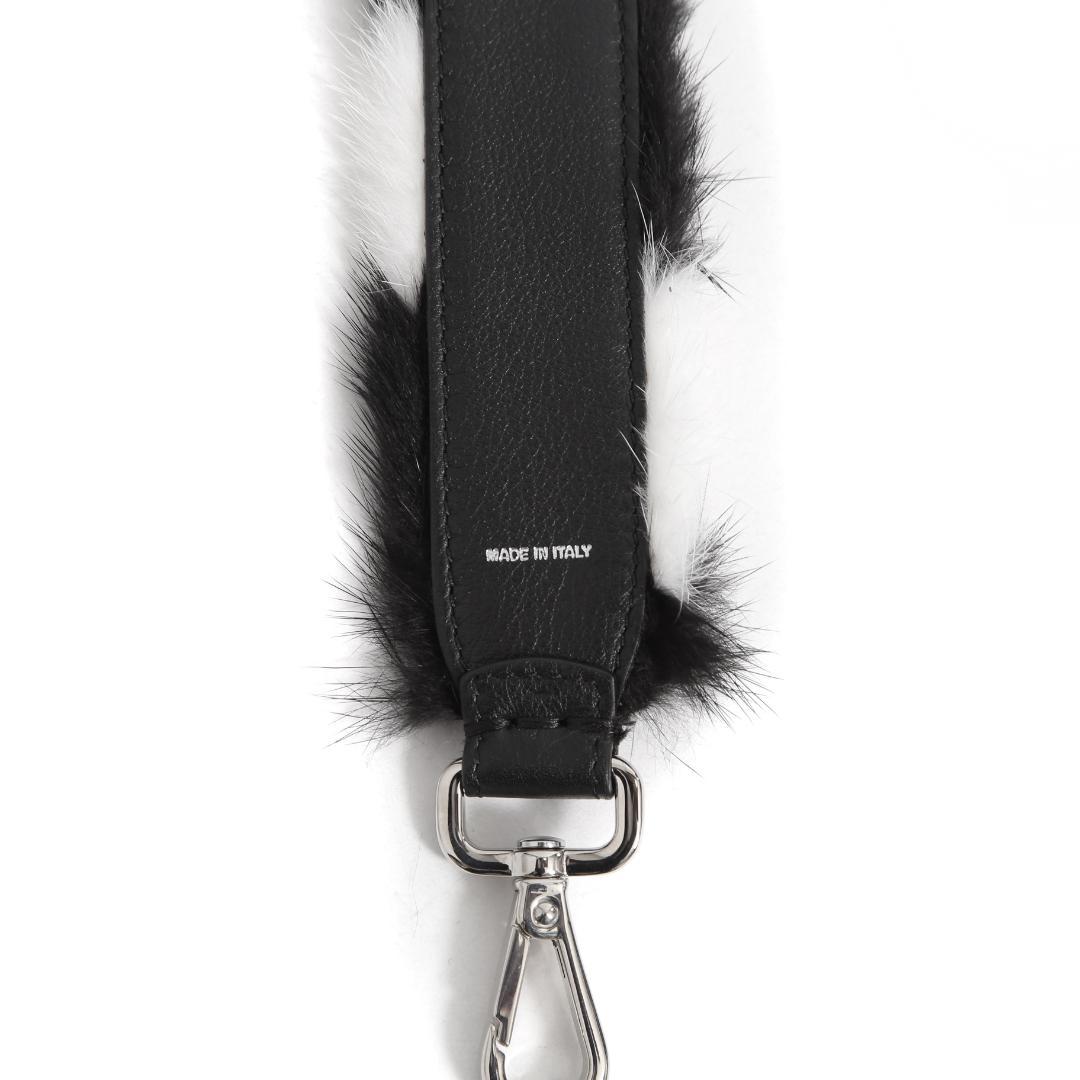 FENDI MINI STRAP YOU ミンクファー レザー バッグストラップ