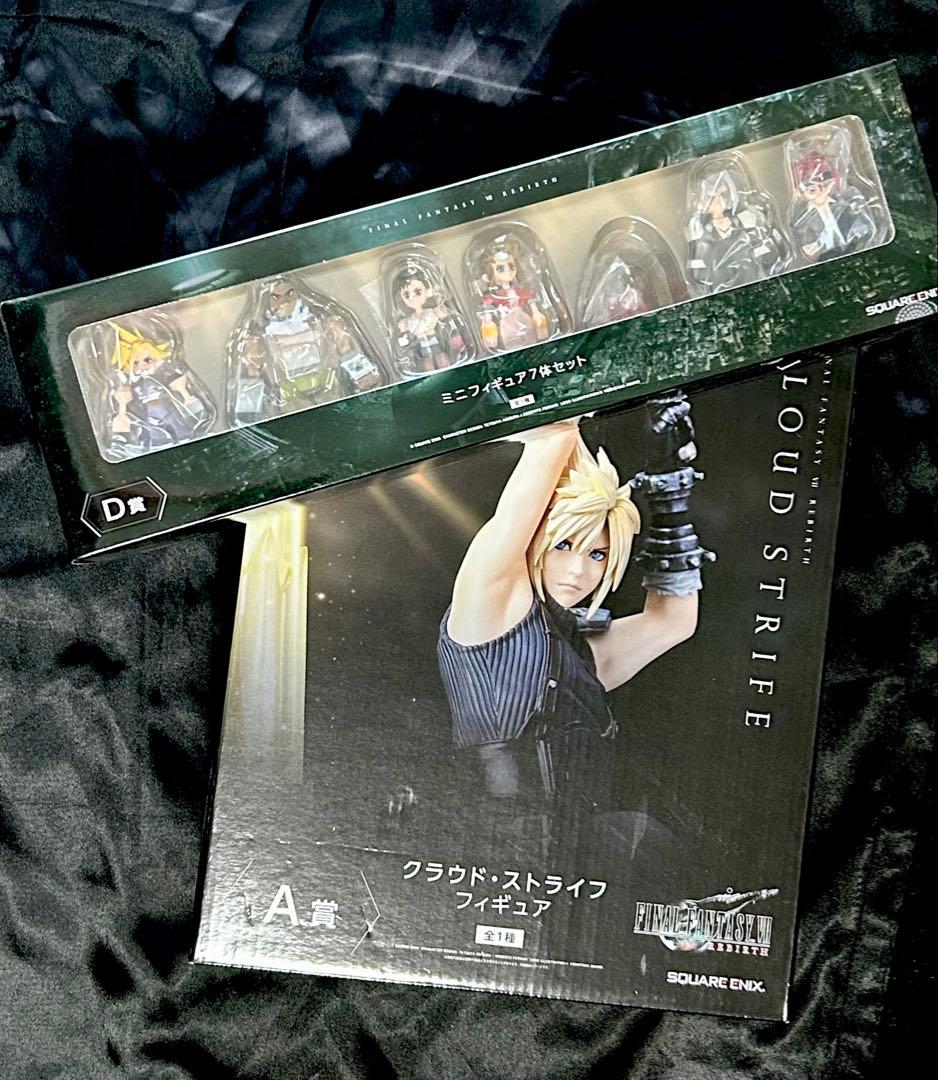 FF7 一番くじ　A賞　クラウド　D賞　ミニフィギュアセット
