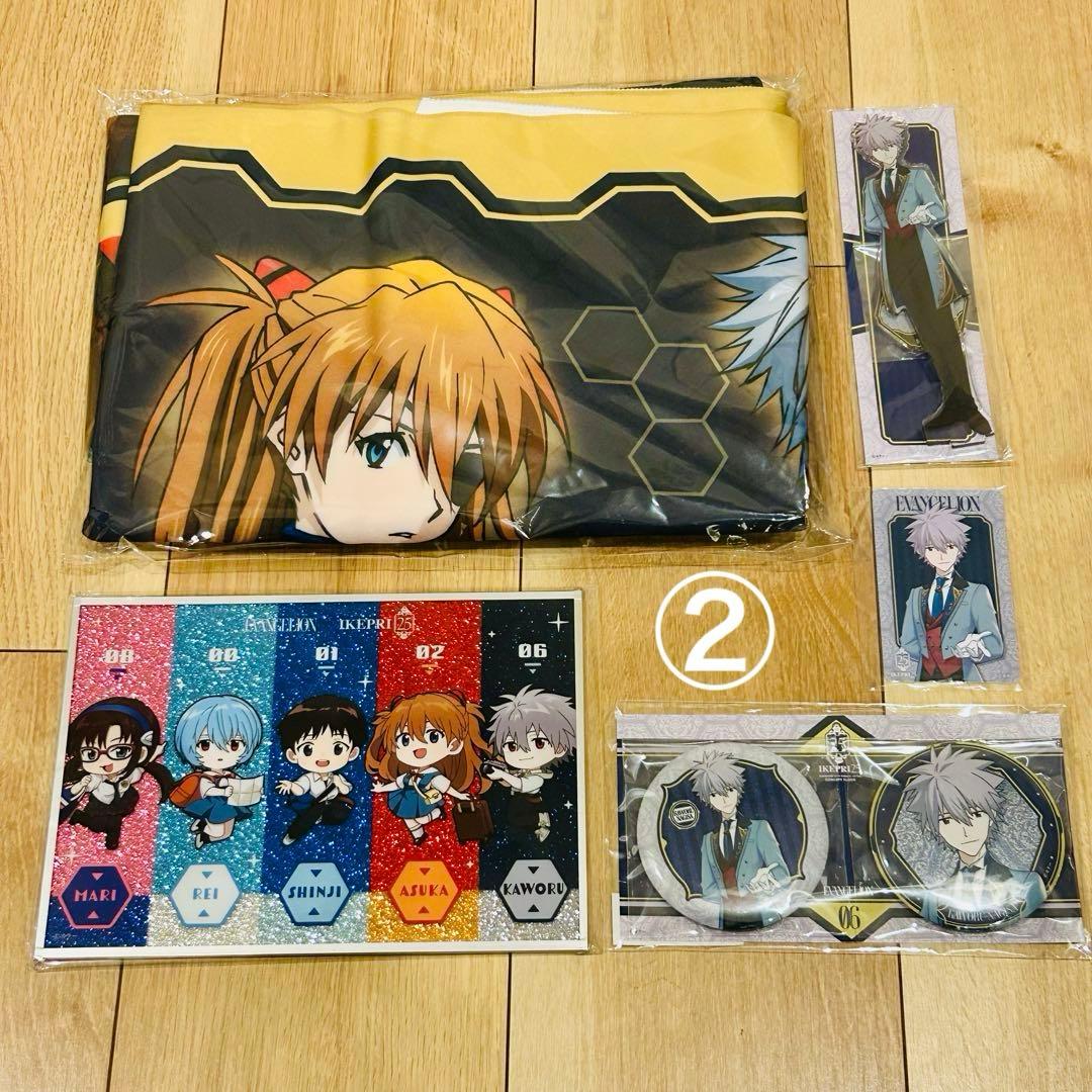 池袋プリンスホテル　エヴァンゲリオン　タオル　アクスタ　缶バッチ　色紙　セット②