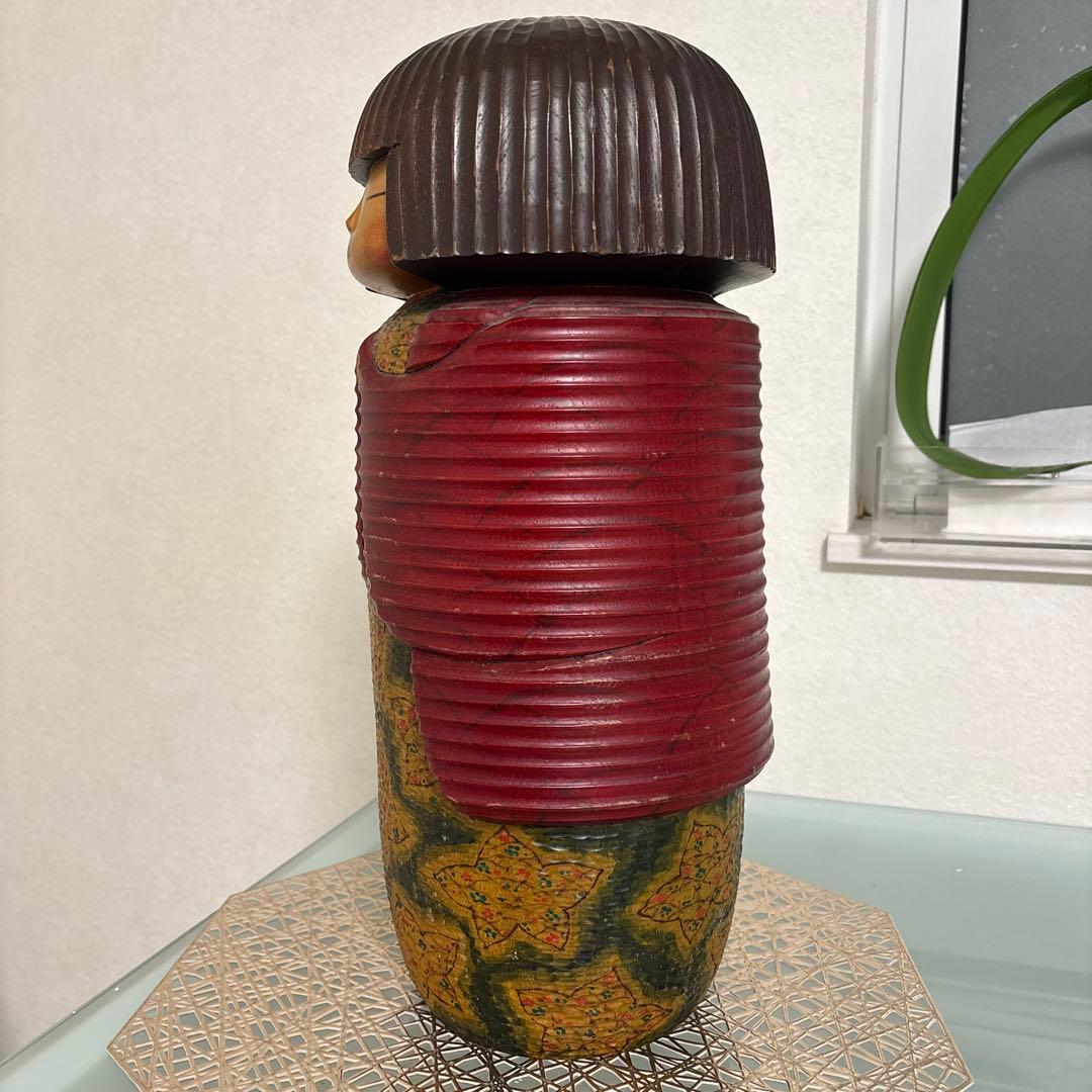 創作こけし 草紅葉 加藤竜雄作