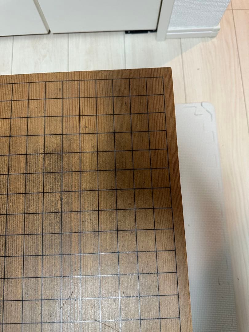 【高級セット】国産 極厚 囲碁 本榧 ヘソ 脚付き 青山基盤店 5寸8分