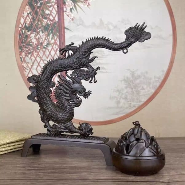 銅器 風水グッズ 香炉です 装飾品 工芸品 美術品 置物