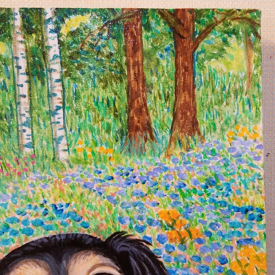 油絵 　専用　仲良しルークとコビー