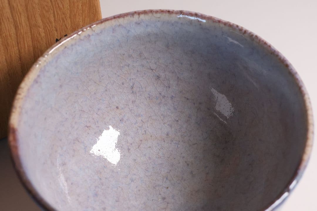 茶道具 萩焼の名工 吉賀将夫 萩茶碗 共箱・略歴 陶芸 抹茶椀【MA584】