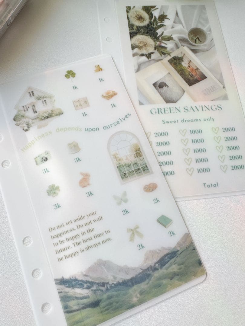 A6 リフィル 韓国 we love green 1800円