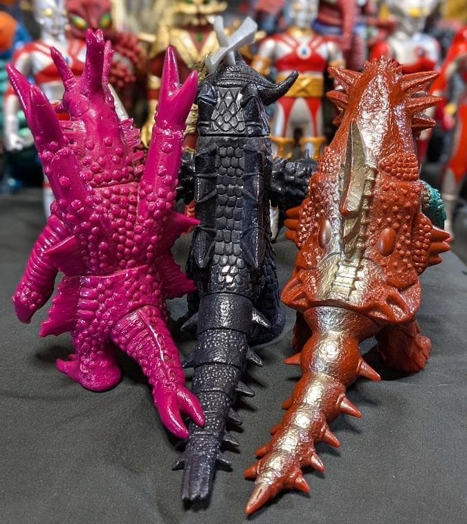 ウルトラマンＡ＆登場超獣・異次元人（バンダイ）ソフビ18体セット＋１