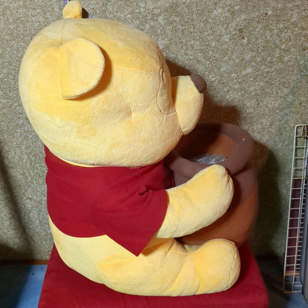プーさん 60cm ぬいぐるみ スーパービッグ HONEY　スティッチ付き