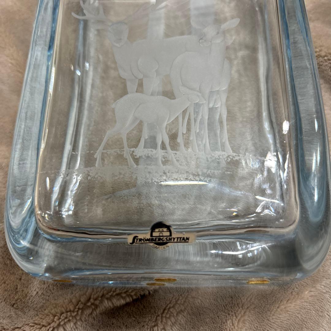 Strombergshyttan Sweden Crystal  Vase、花器