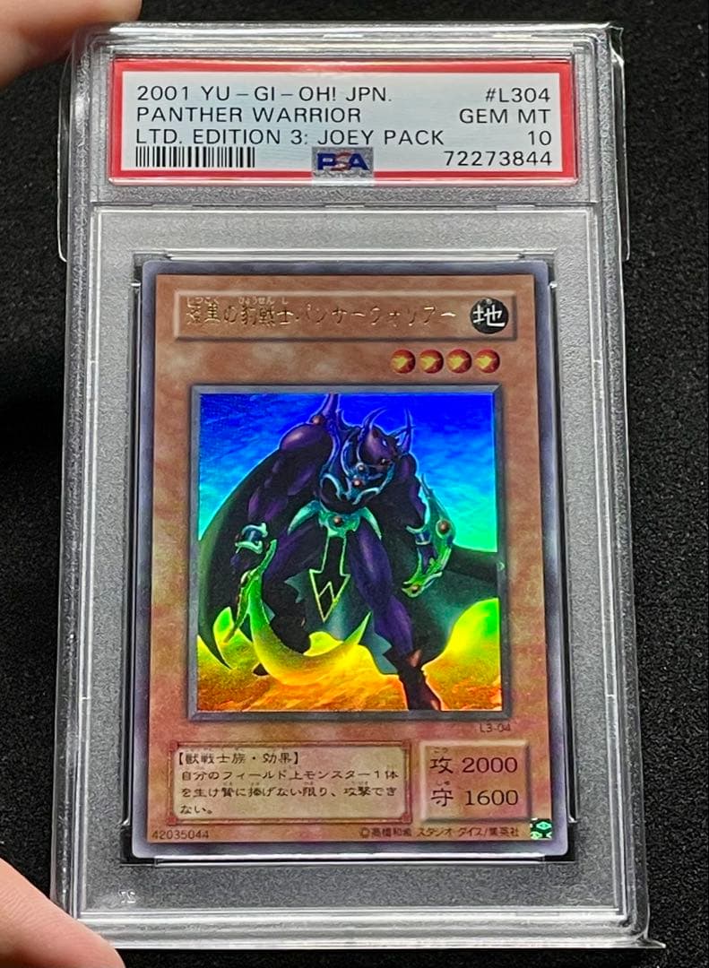 【希少！】PSA10 漆黒の豹戦士パンサーウォリアー ウルトラレア 2001年