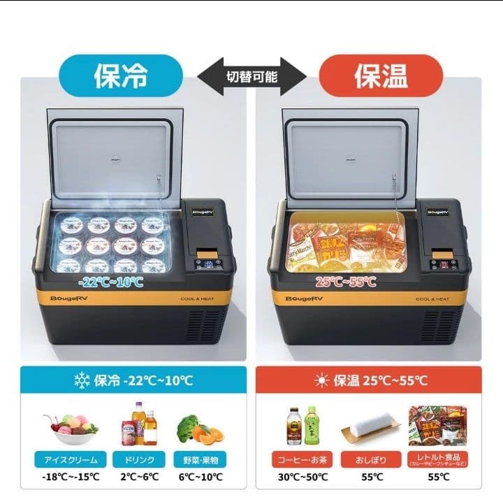 【値下げ！】BougeRV CR Pro CH 25L ポータブル保温冷蔵庫