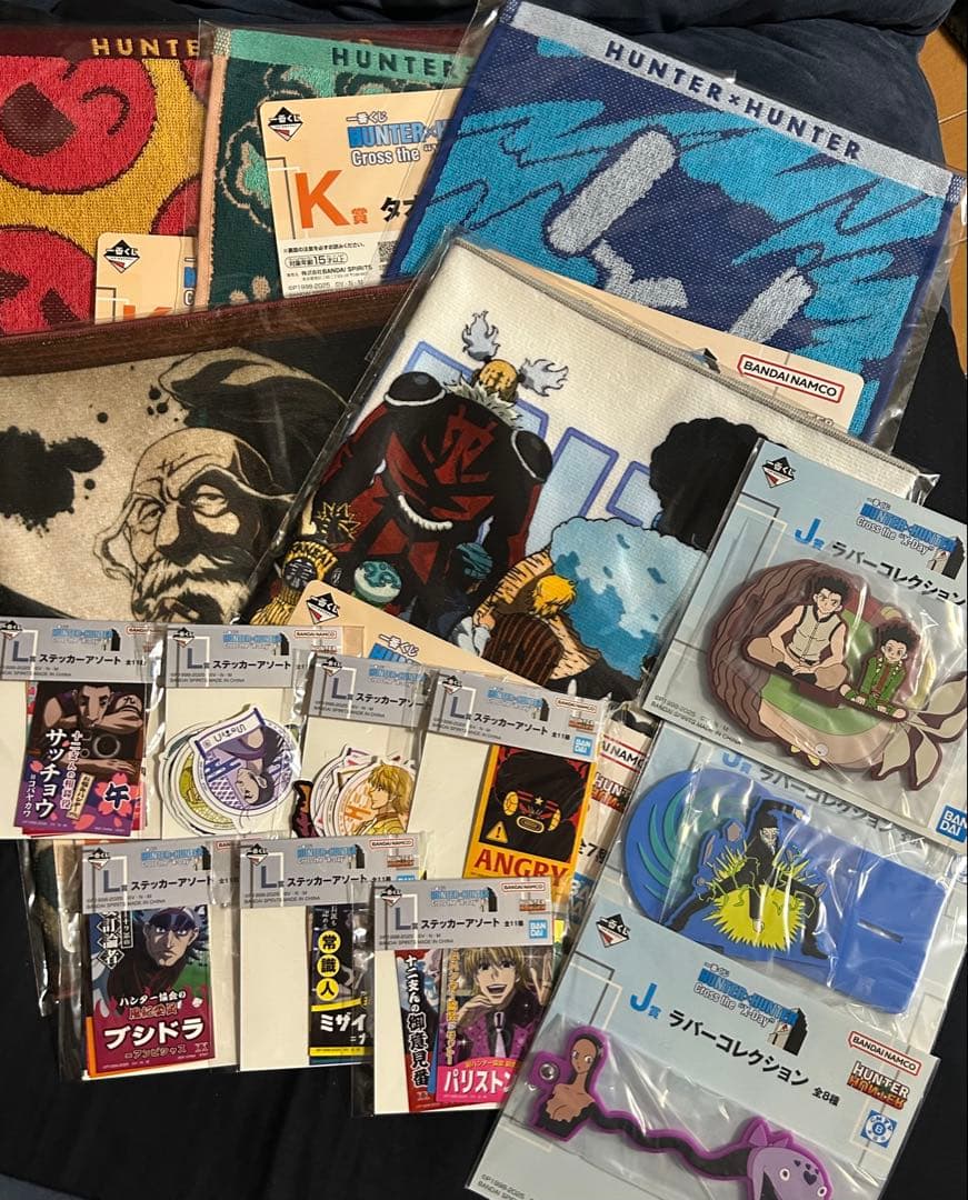 一番くじHUNTER× HUNTER A C ラストワン賞タオルラバーステッカー