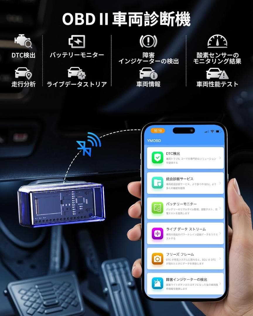 【6in1】UTI ジャンプスターター 6000A 大容量 モバイルバッテリー