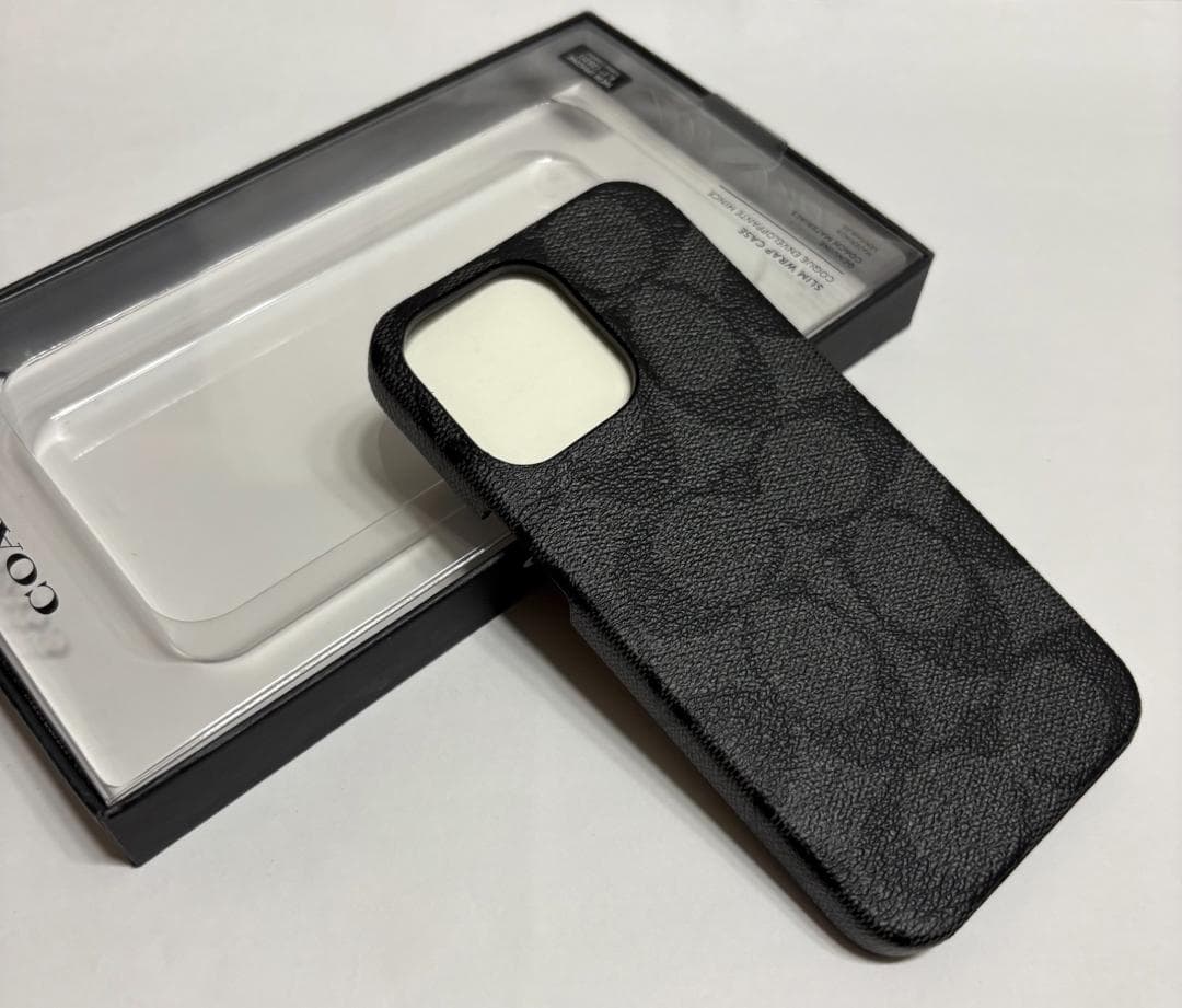 コーチ COACH iPhone13 pro 対応 ケース GRAPHITE