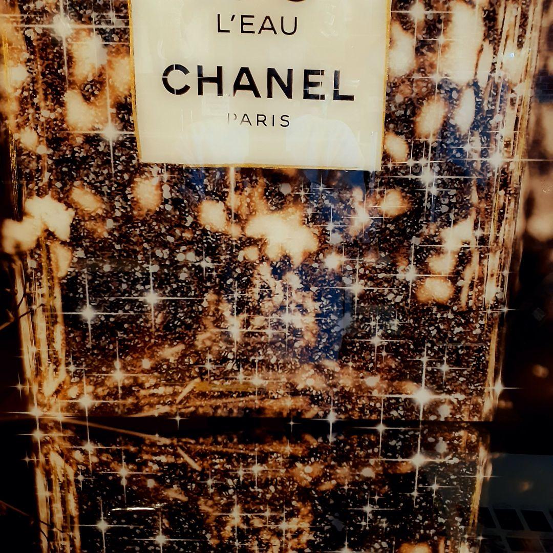 輸入雑貨　ミラーアートパネル『CHANELI』　特殊強化ガラス仕様　200cm