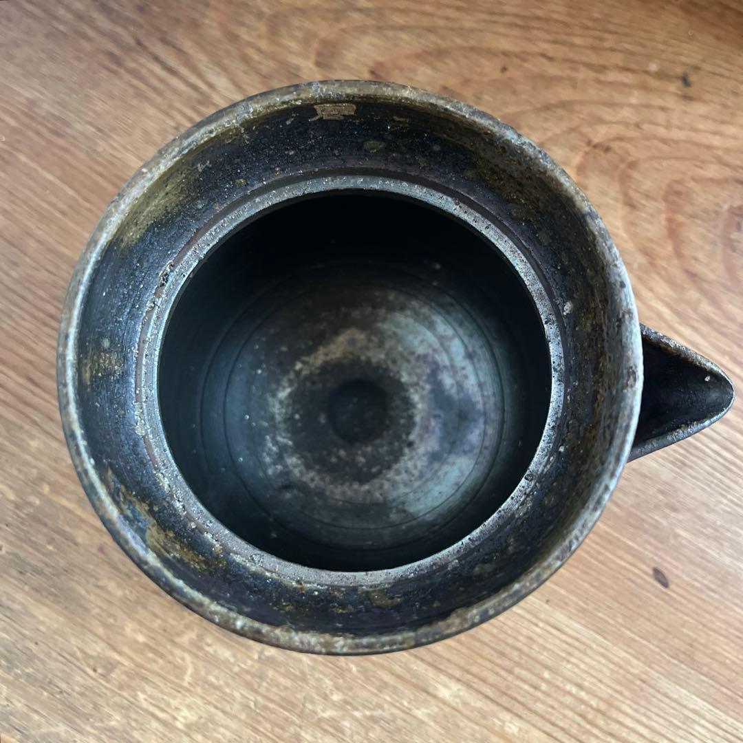 【香山】備前焼 宝瓶　煎茶　ビンテージ