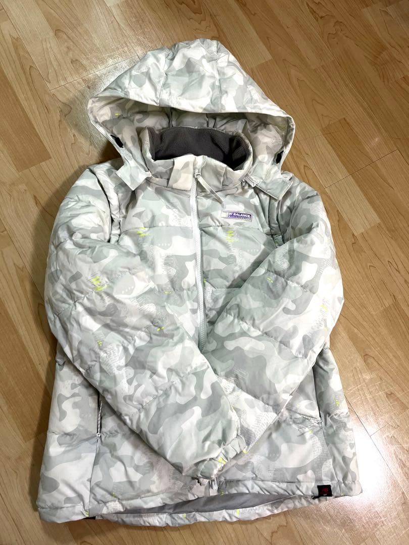 New balance 4way中綿ジャケット フルジップブルゾン カモフラ柄