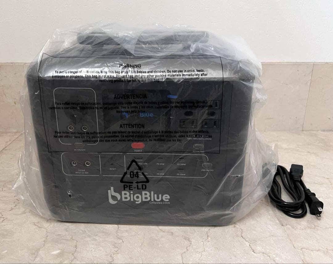 Bigblue ポータブル電源 Cellpowa1000 非常用バッテリー