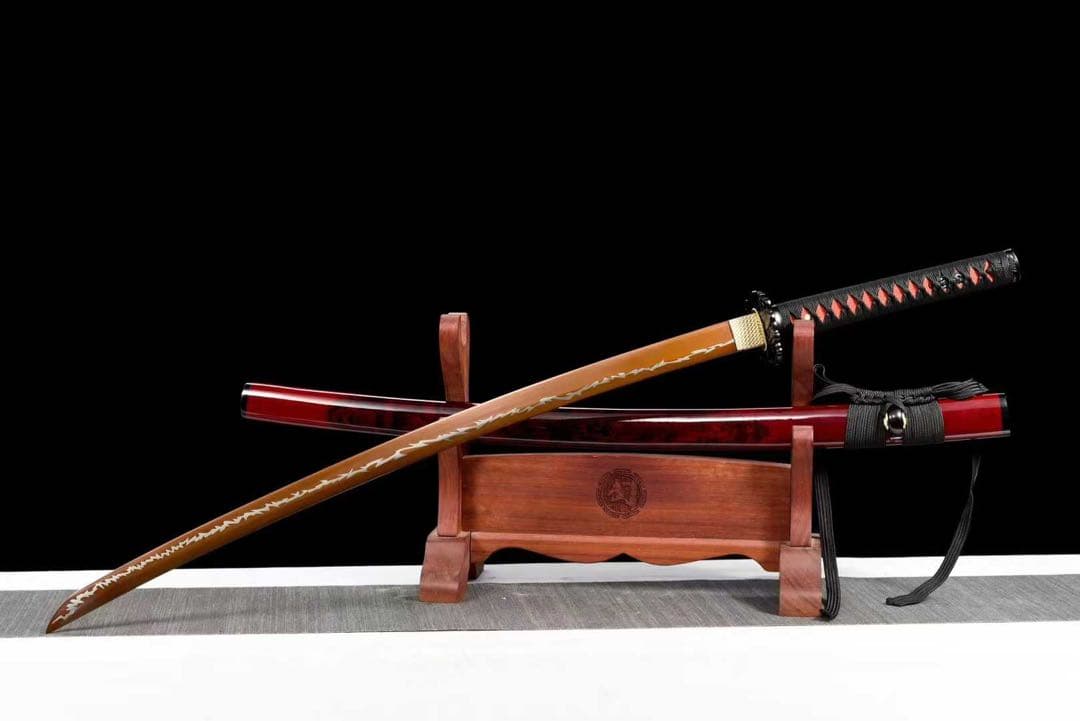 驚雷文様刀身 龍絵鞘 美術刀 刀装具 模擬刀 日本刀 模造刀 鑑賞用 武具