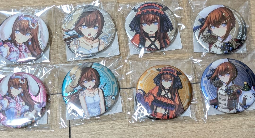 マジくじ Steins;Gate 牧瀬紅莉栖 メタル缶バッジセット コンプリート