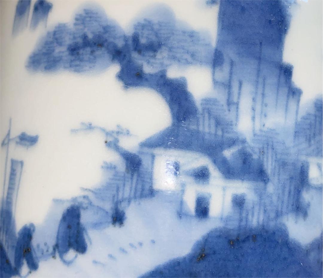 177 美品‼︎ 骨董　古伊万里　山水染付　陶器銚子　水注　お茶道具　アンティーク