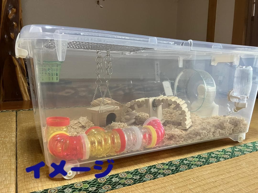②【お得２個セット】広さ＆通気性＆保温性抜群なハムスターケージ【DIY】給水器付