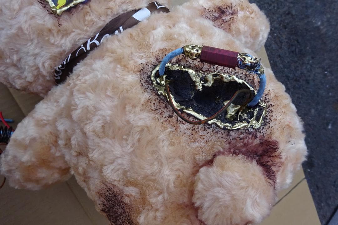 ユニークデザインのぬいぐるみ ポンコツベア 特別仕様 1点ものカスタム