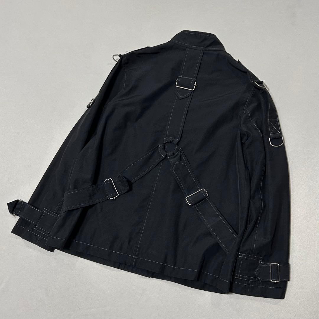 90s HERETHERE リップストップ ボンテージ パラシュート ジャケット