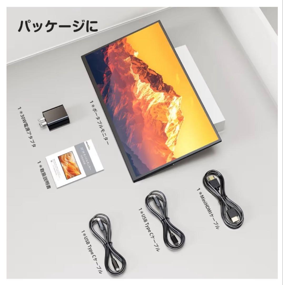 【美品・定価33,580円】22インチ 2K IPS 超薄型モニター