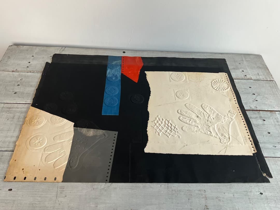 【希少】アントニー・クラーベ① 「手袋と記号」 カーボンランダム/エンボス