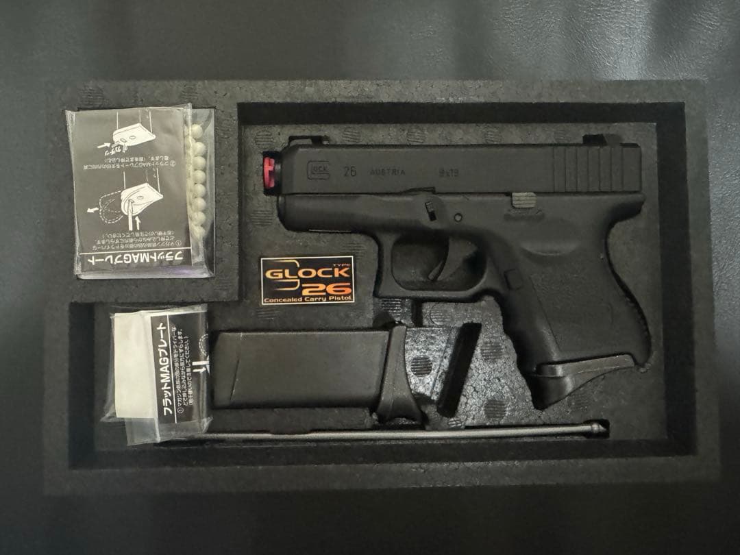 美品　東京マルイ ガスブローバック グロック26 ホルスター付き