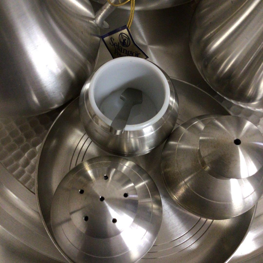 セランゴールピューター　97％　飲茶セット　アンティーク！