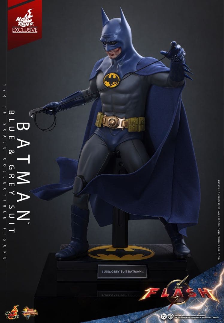 ホットトイズMMS834ザ・フラッシュバットマンブルー＆グレースーツBatman