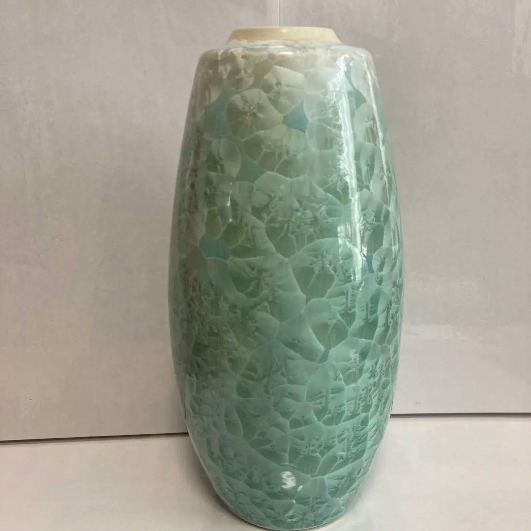 『未使用品』たち吉　京焼・清水焼　結晶釉　月華花生