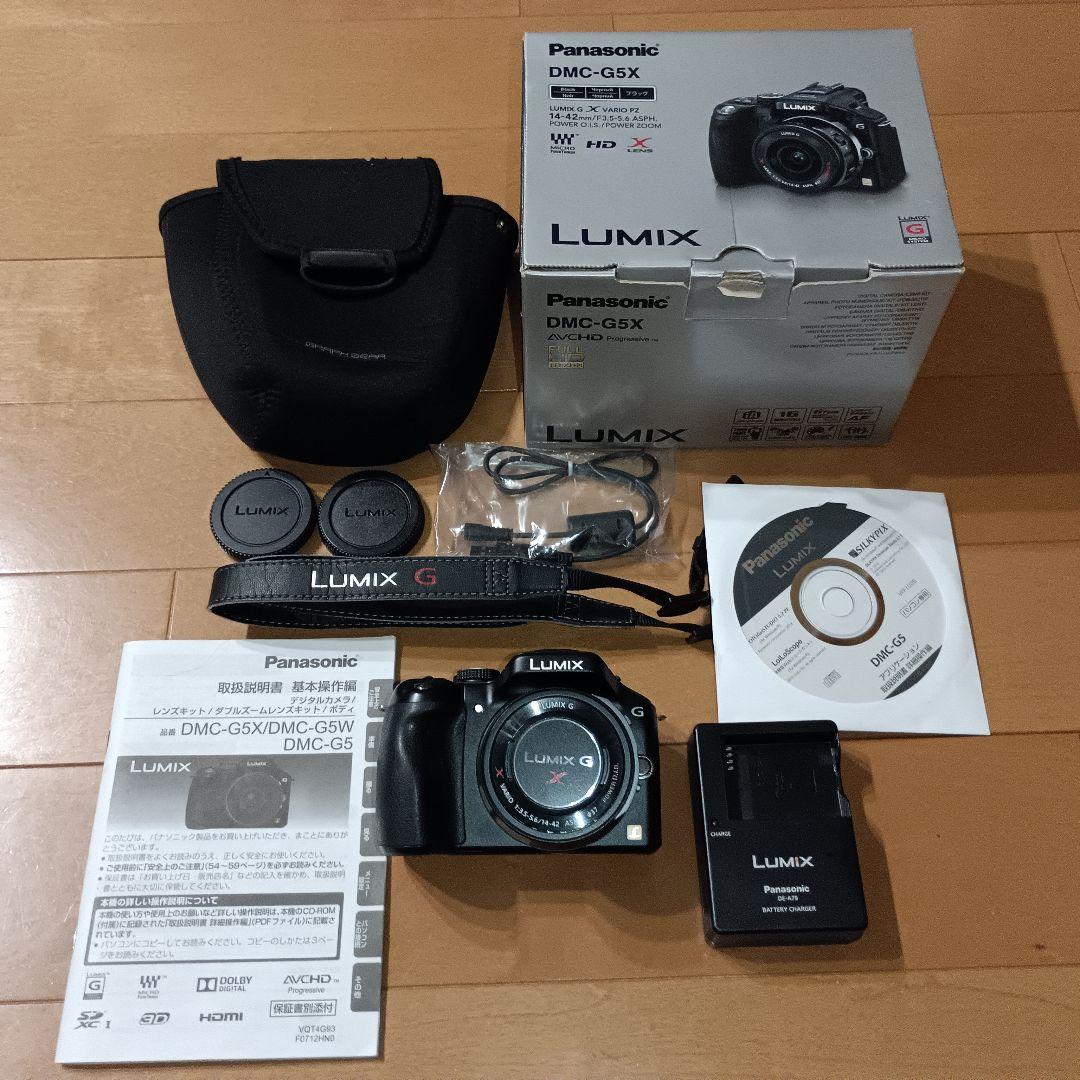 LUMIX　DMCーG5XーK　ミラーレス　一眼カメラ　標準電動ズームレンズ