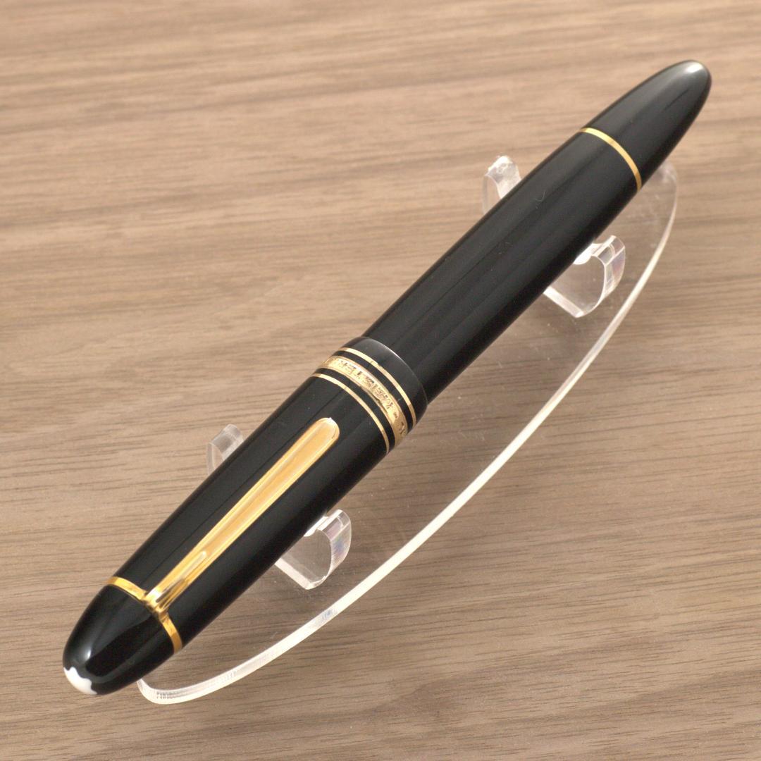 MONTBLANC 149 万年筆 18金EF3帯段なしエボナイト芯インク箱付き