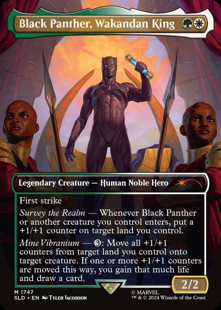 MTG シークレットレイヤー マーベル ブラックパンサー foil