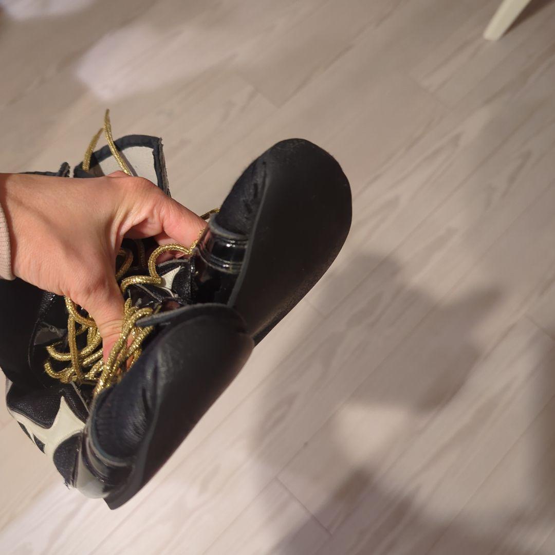 ミズノ ボクシングシューズ フィニッシャーMID ミドルカット ブラックホワイト