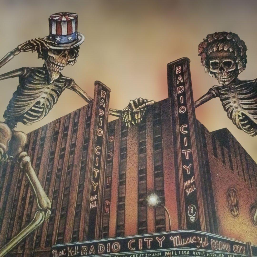 GRATEFUL DEAD 1980 ポスター ラジオシティ・ミュージックホール