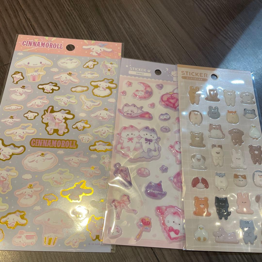 シール集め引退　527枚　100均中心　キャラクターシール　多種類　まとめ売り