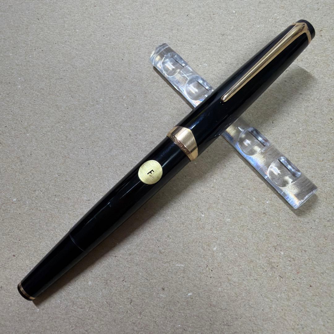 新品 廃盤 MONTBLANC モンブラン No.12 万年筆 ブラック 18c