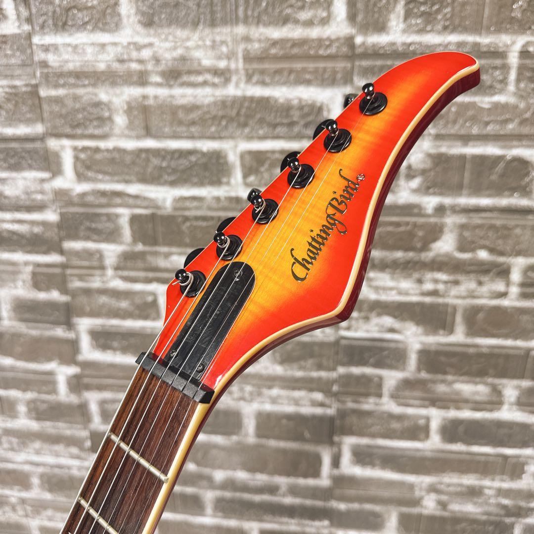 Chatting Bird フライングVタイプ フレイムトップ！セットネック仕様