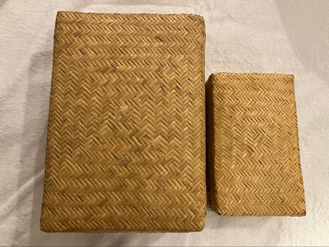 小物入れ　弁当箱　セット　竹細工　昭和レトロ