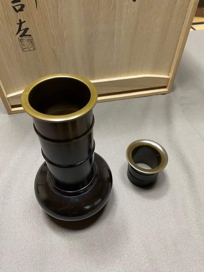 ⭐️本日限定⭐️茶道具/皆具 唐銅 利休形 金森吉左作