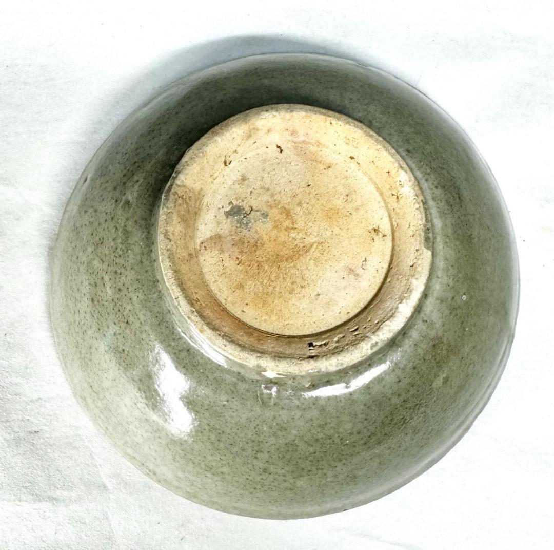 宋時代 龍泉窯青磁茶碗 時代品 伝世品焼物 歴史唐物 ウブ品 WWTT001
