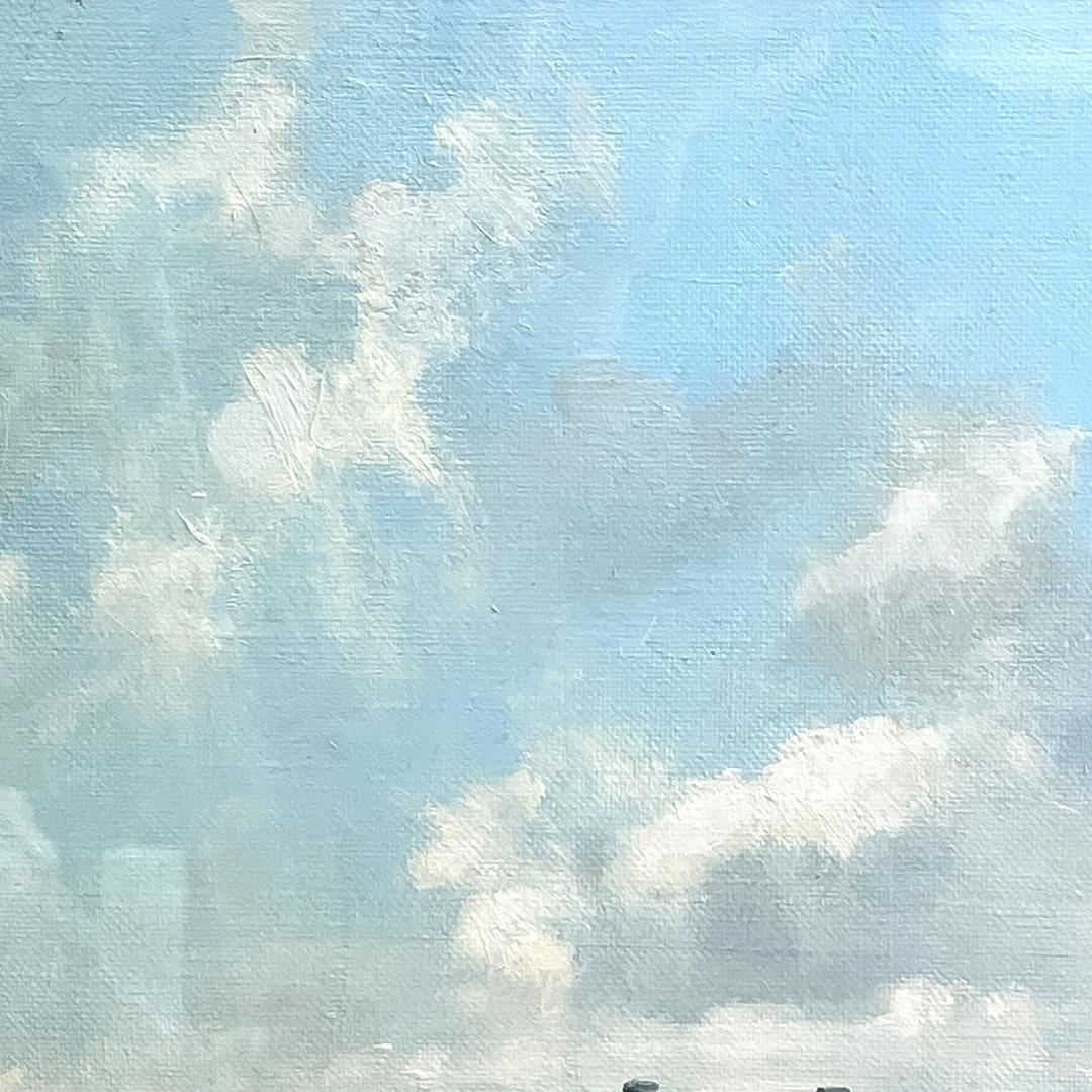真作保証 清水弘哉『札幌郊外・冬景色』肉筆 大判 18号 油彩画 48万円