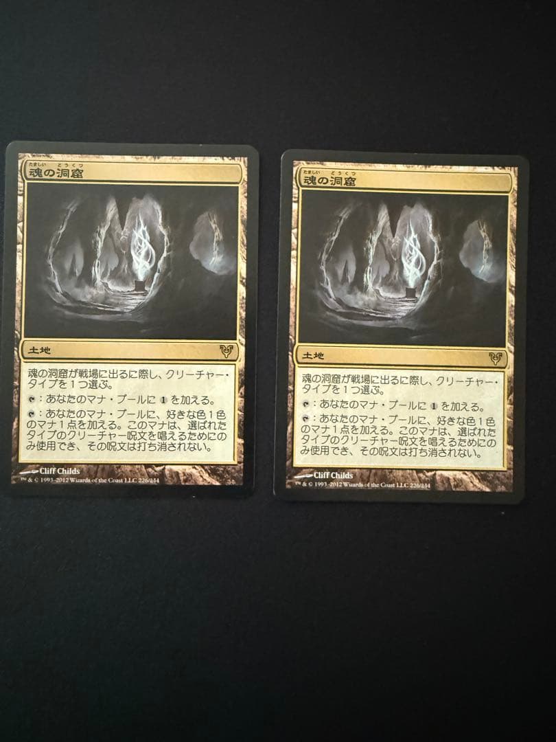 mtg 魂の洞窟　日本語2枚セット