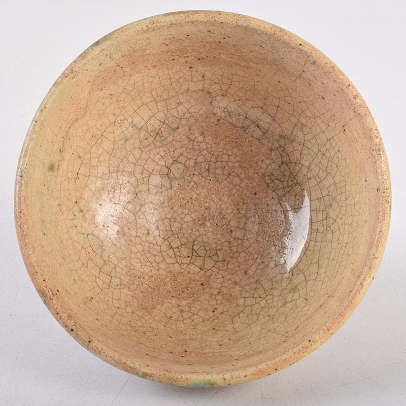 桂又三郎極め　伊賀焼　古伊賀　藤堂伊賀　初代　岡本定八作　水呑茶碗　VR8895
