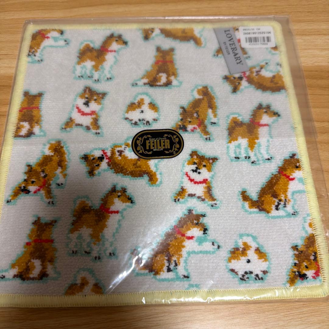 即購入OK 新品 feiler フェイラー ワンワンダフル ハンカチ タオル 犬