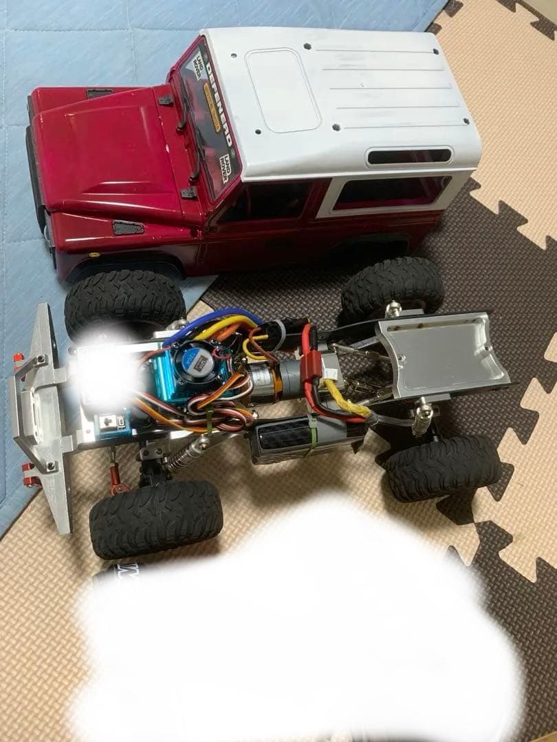 RC1/12カー アルミ製シャーシ オフロードタイヤ