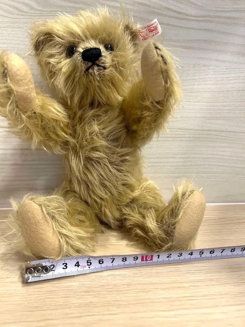 Steiff シュタイフ　くま　テディベア　ベージュ　可動式　音声内蔵